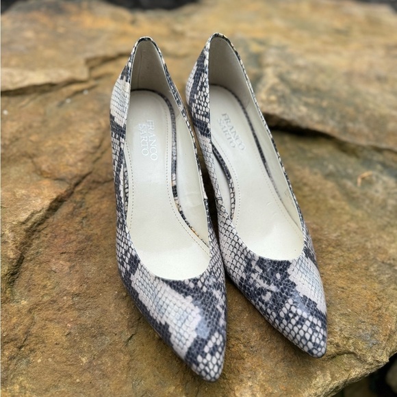 Franco Sarto Tudor snakeskin blush pumps size 8 1/2 M - Picture 6 of 10